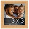 3x3 Modern Bamboo Picture Frame with UV-Resistant Acrylic & Acid Free Backing, Available in 5 Finishes - Gold, Silver, Brown, Black, and Natural